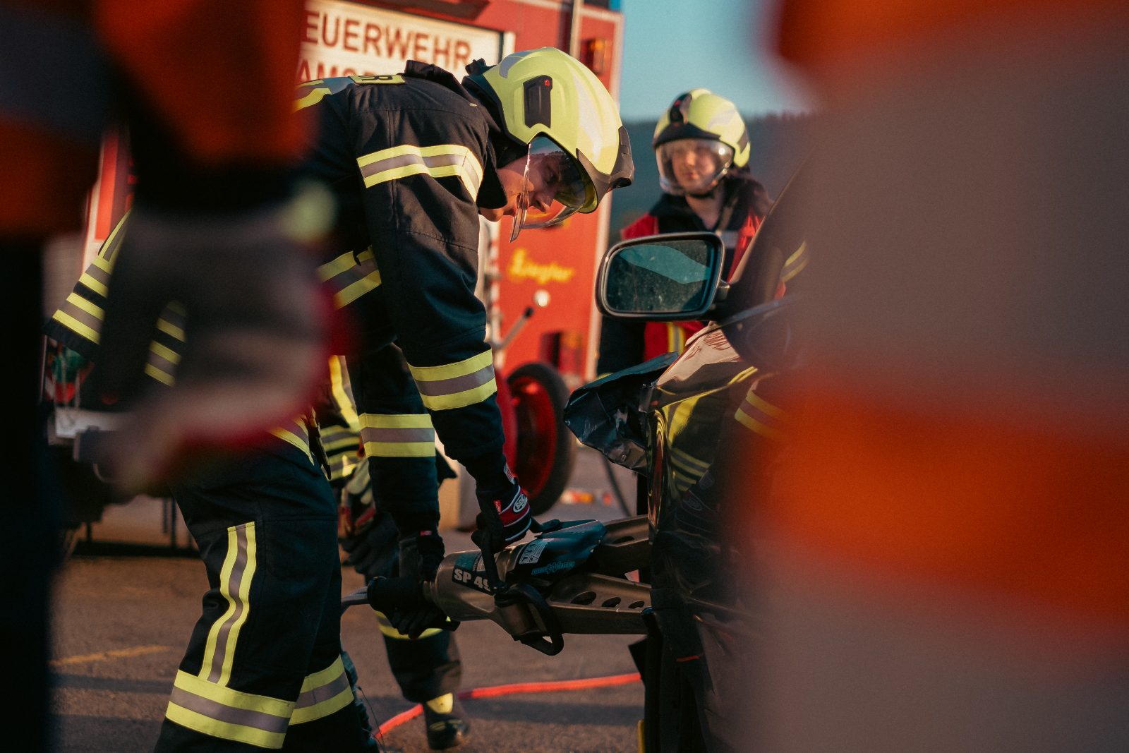 Technische Rettung mit hydraulischem Rettungsgerät