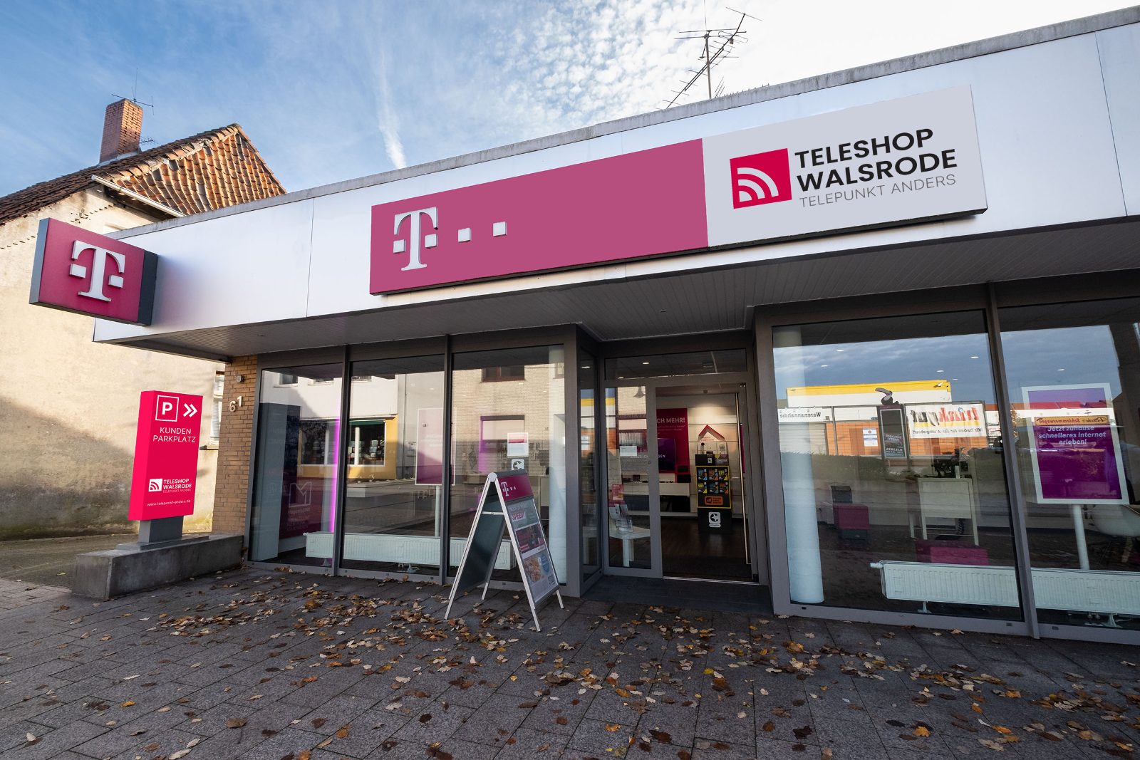 Shopfront Teleshop Walsrode im neuen Markenauftritt